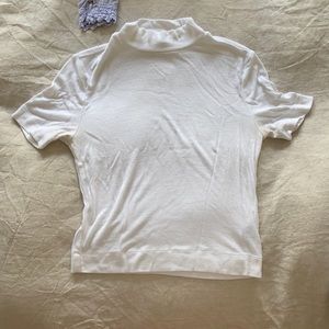 Babaton XS white turtleneck t shirt